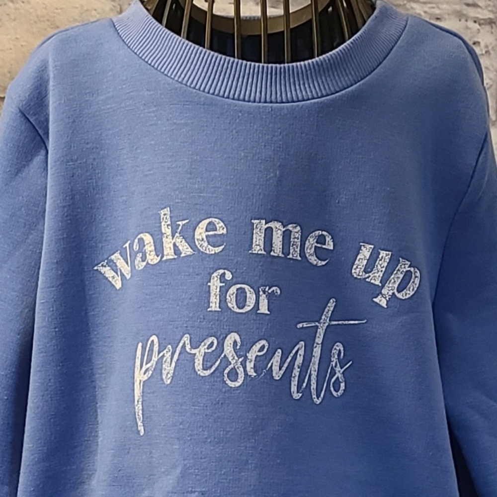 Evsie "Wake Me Up for Presents" Cozy Sweatshirt